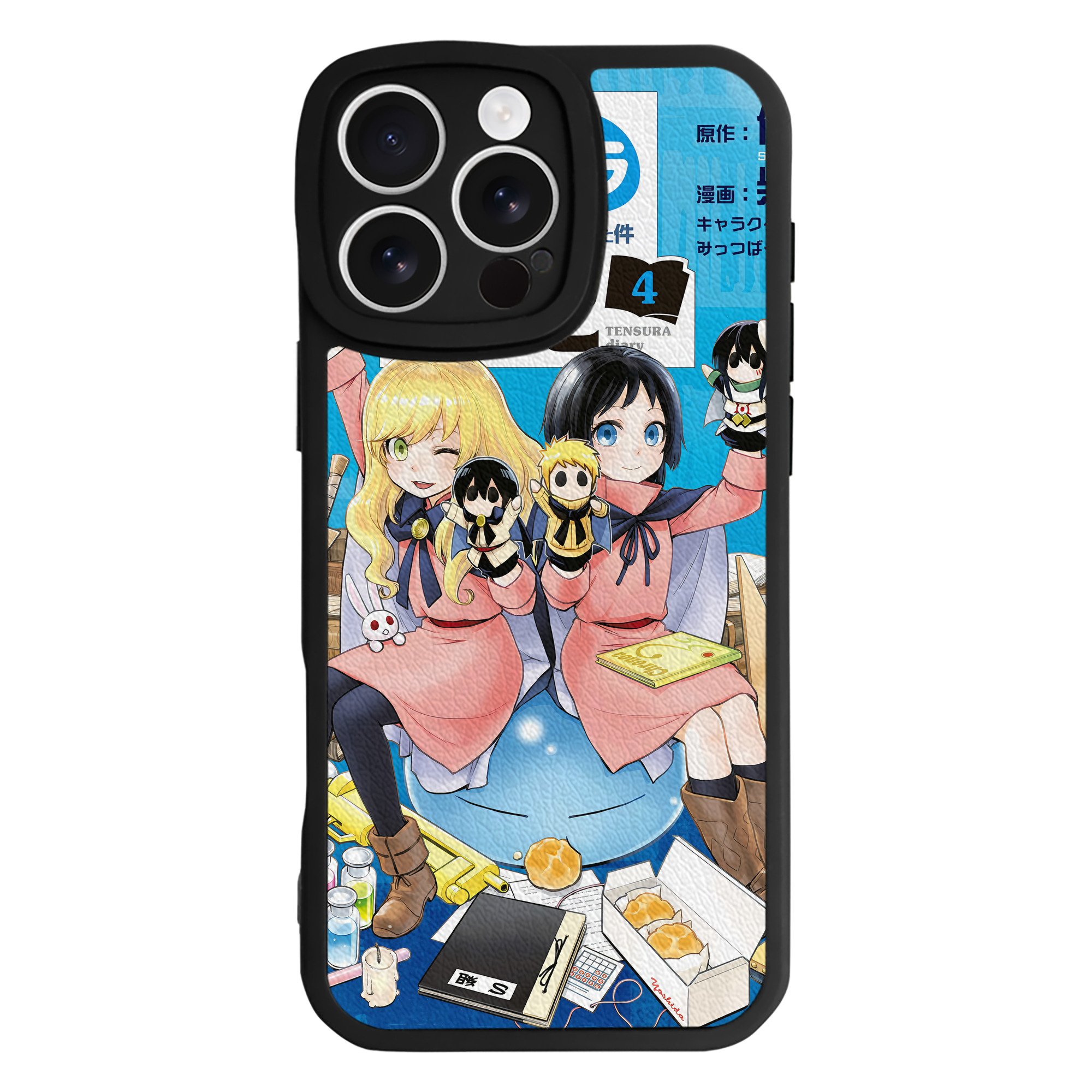 （画像用） 転スラ Regarding Reincarnated to Slime 【iPhone 16シリーズ対応】シリコンスマホケース（レザー調） 材質：シリコン